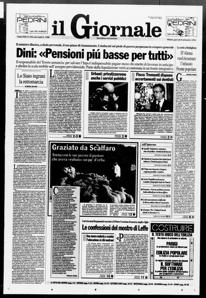 Il giornale : quotidiano del mattino